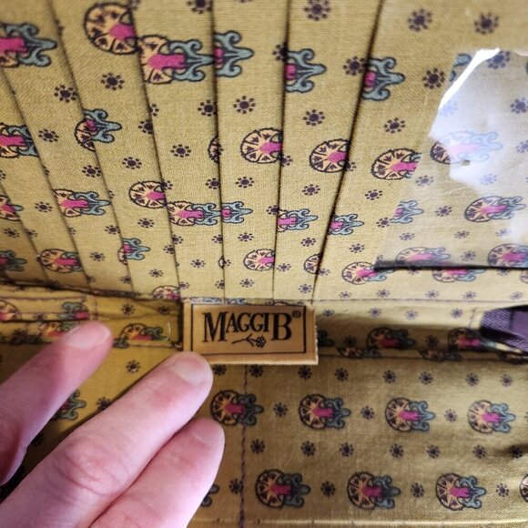 Maggi B French Country Zip Around Paisley Wallet Wristlet - Picture 6 of 10